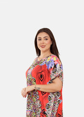 S4011 جلابية نص كم