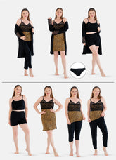 بيجامة صيفى 9 قطـــــــع كود 6001