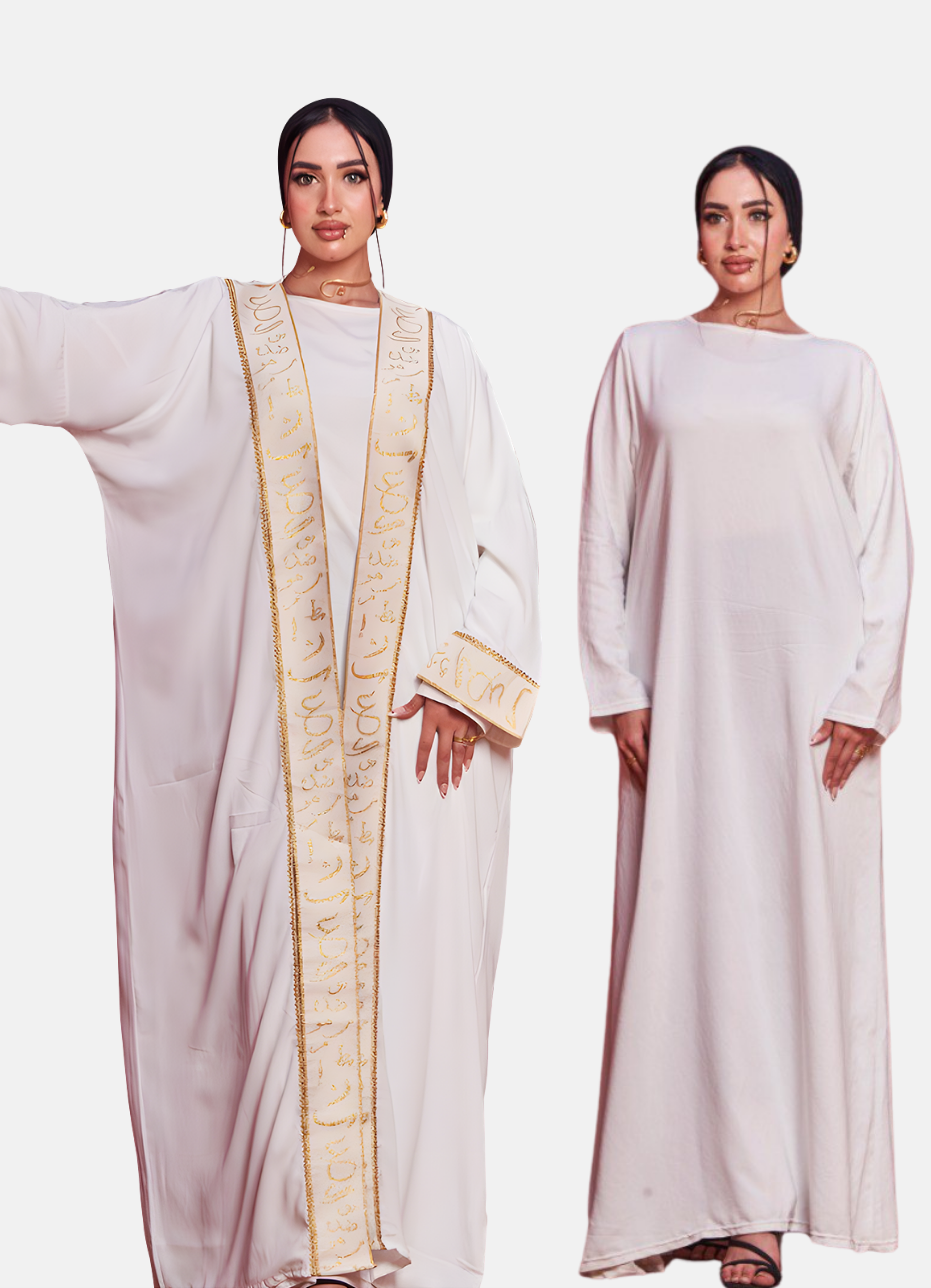 عبايــــة + فستان سادة