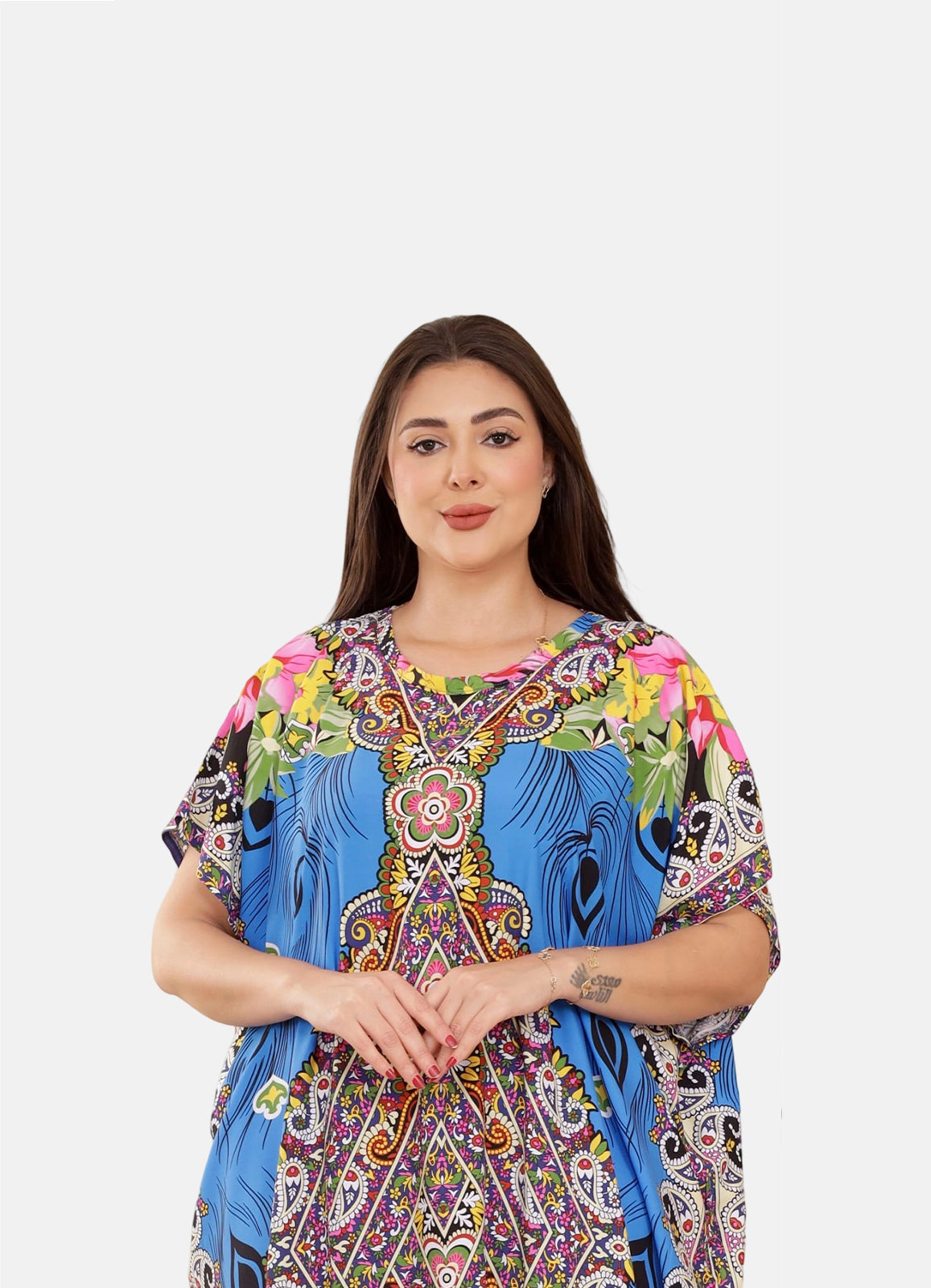S4011 جلابية نص كم