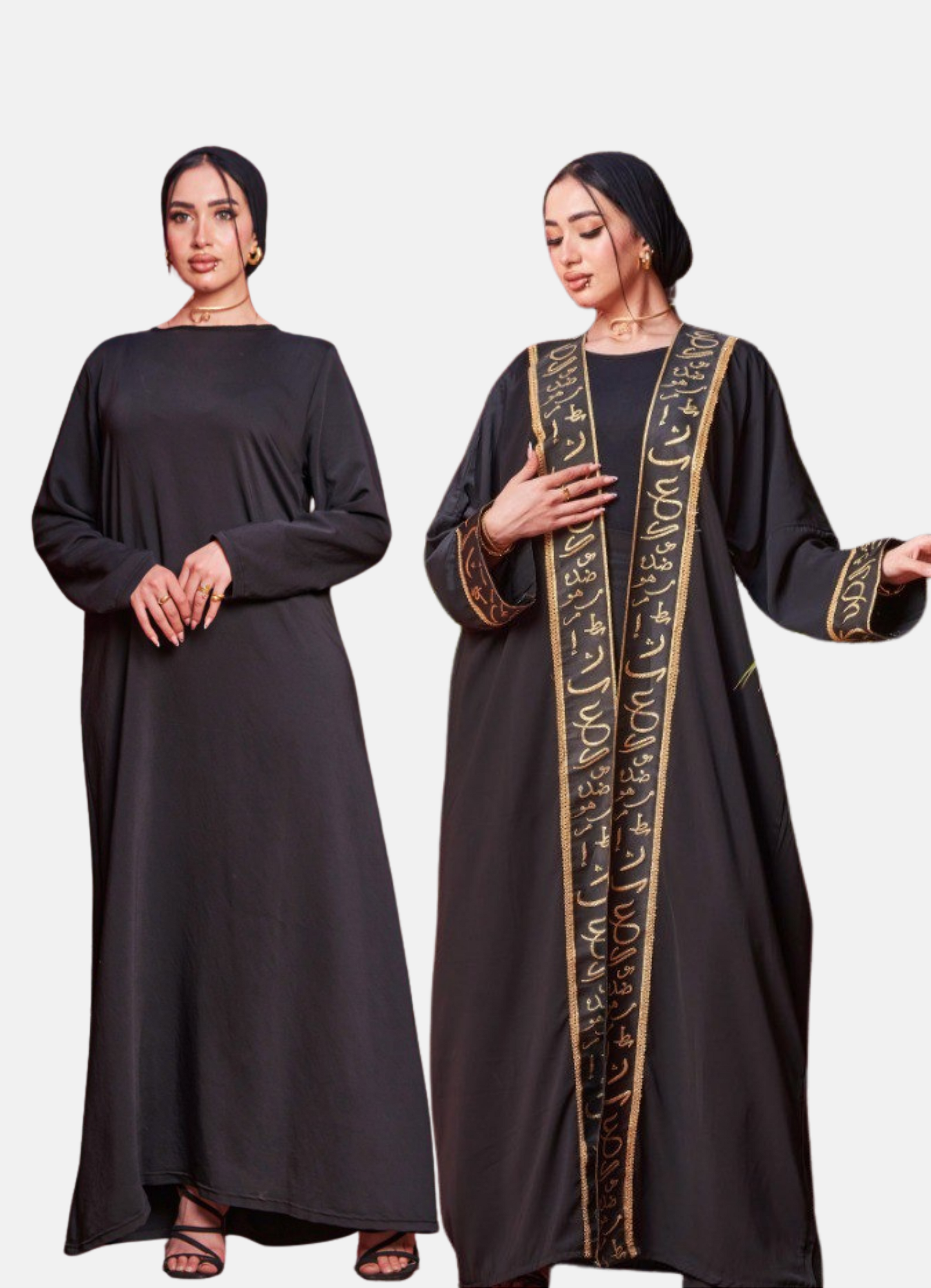 عبايــــة + فستان سادة