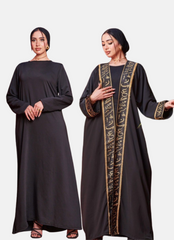 عبايــــة + فستان سادة